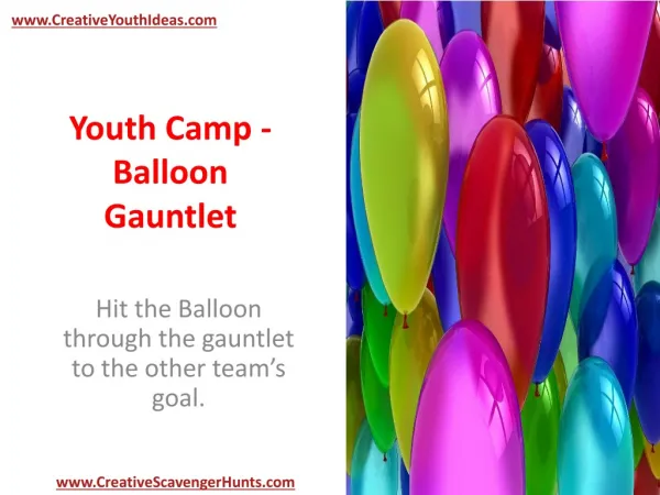 Youth Camp - Balloon Gauntlet