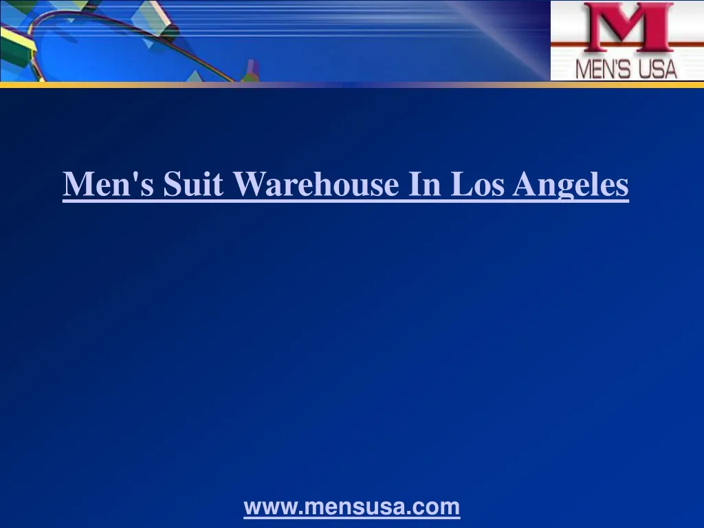 men s suit warehouse in los angeles