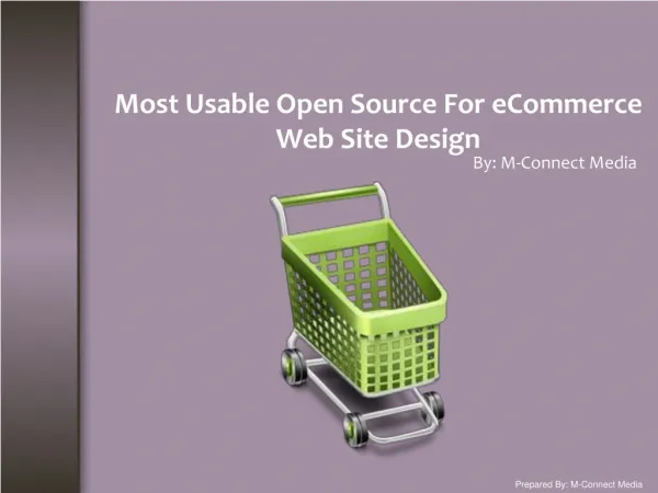Top Open Source Tool For eCommerce Web Site Design