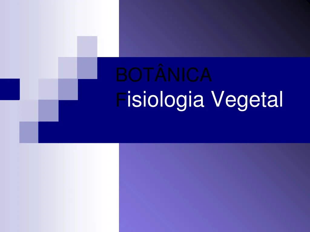 bot nica f isiologia vegetal