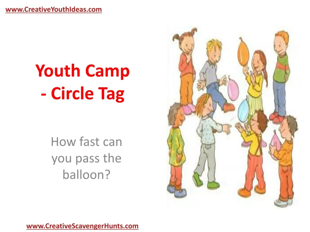 youth camp circle tag