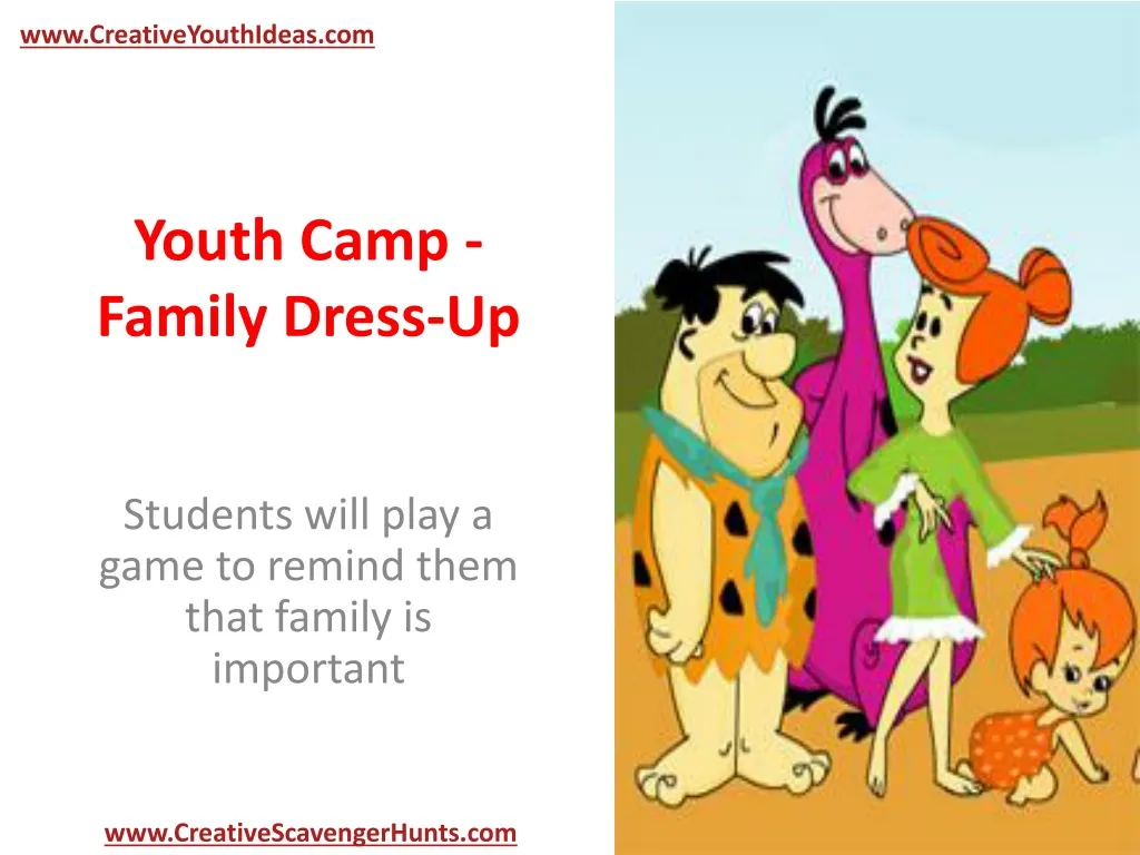 youth camp family dress up