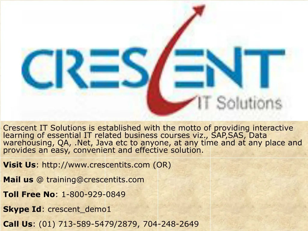 crescent it solutions is established with