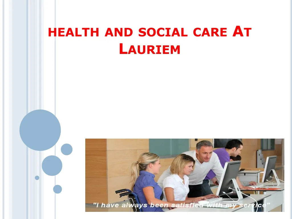 health and social care at lauriem