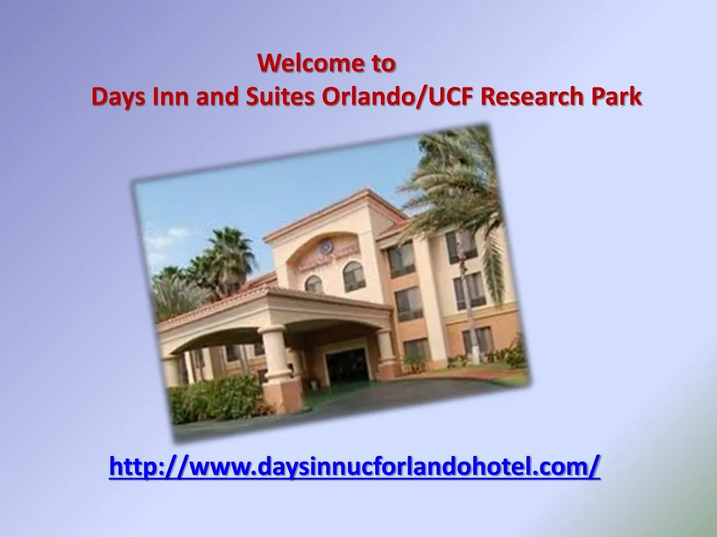 welcome to days inn and suites orlando
