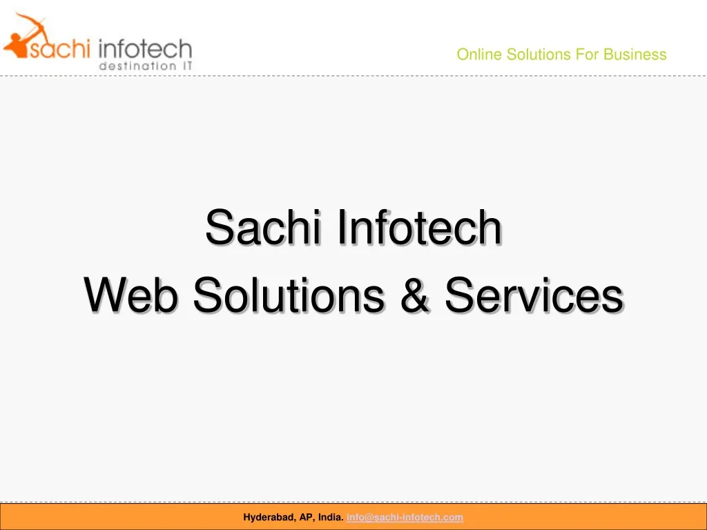 sachi infotech web solutions services