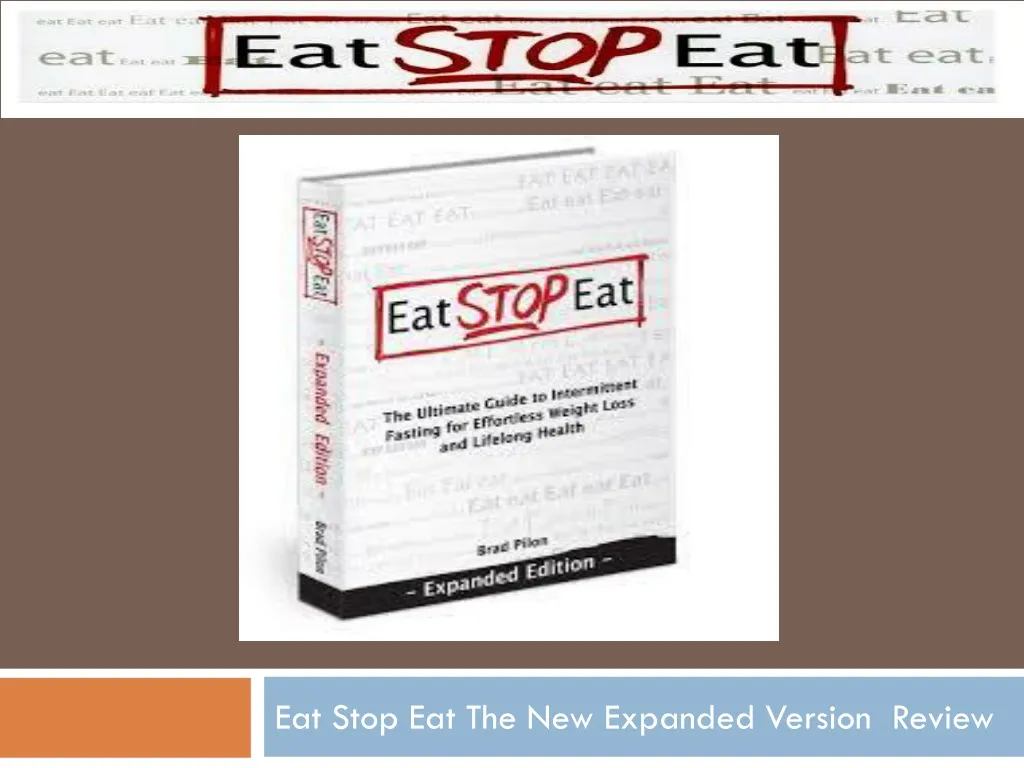 eat stop eat the new expanded version review