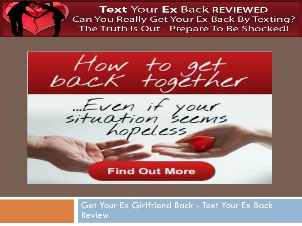 get your ex girlfriend back text your ex back review
