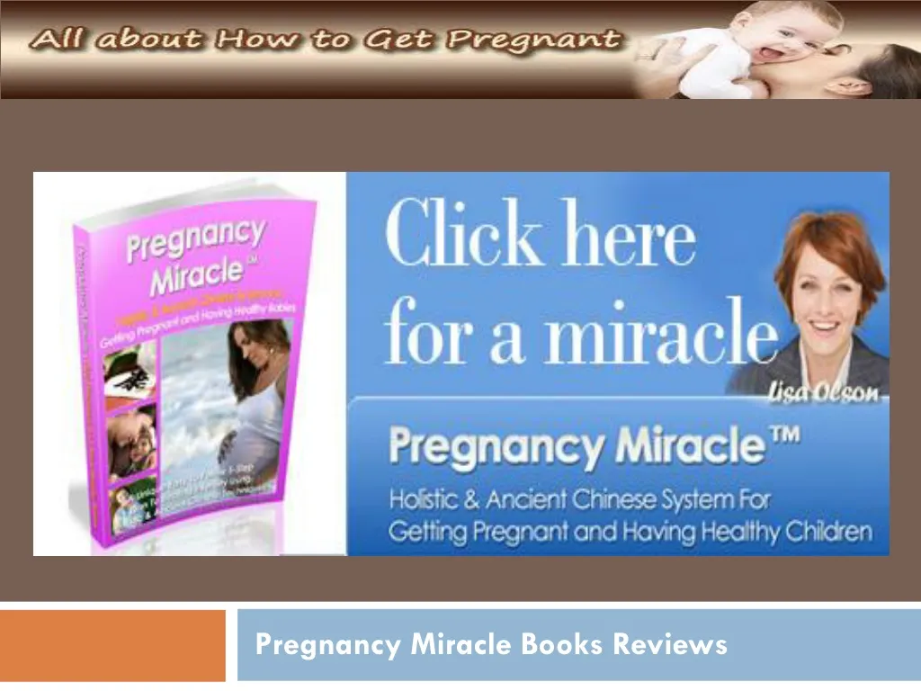 pregnancy miracle books reviews