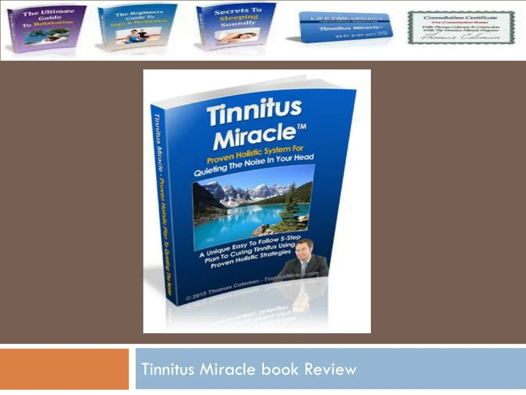 tinnitus miracle book review