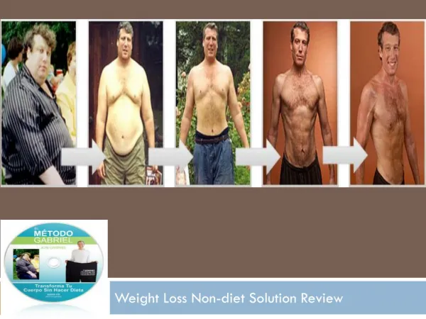 Weight Loss Non-diet Solution Review