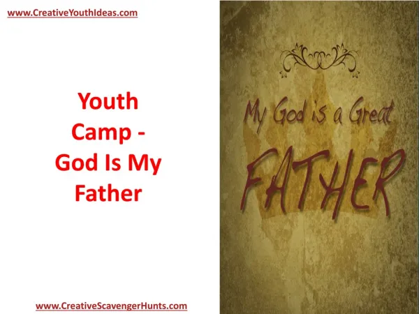 Youth Camp - God Is My Father