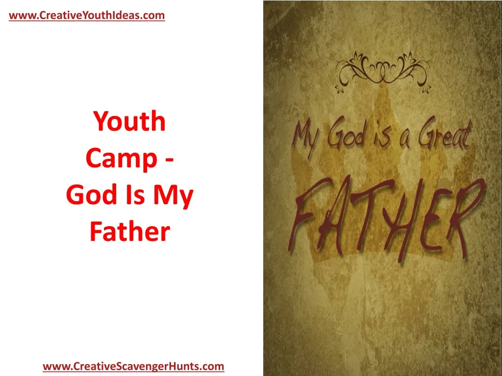 youth camp god is my father