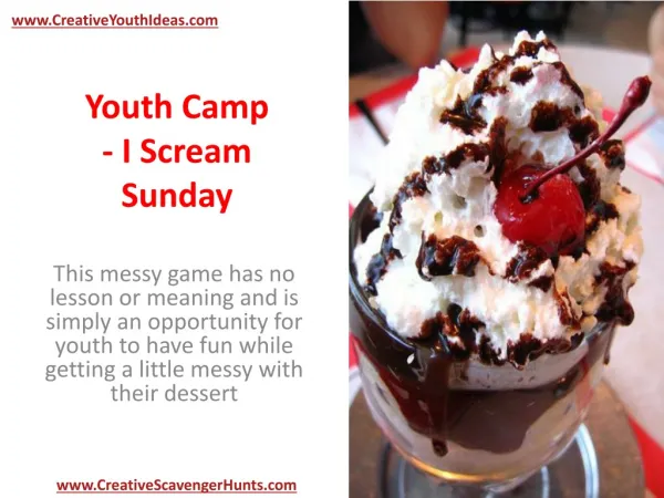 Youth Camp - I Scream Sunday