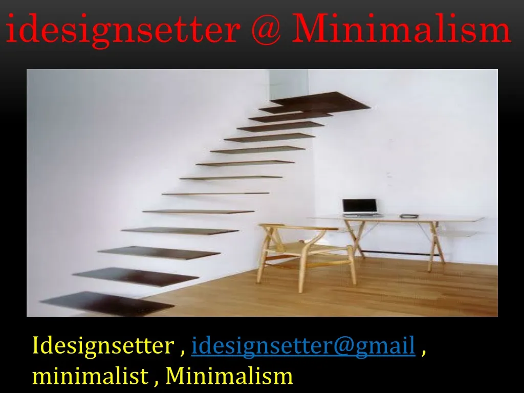 i designsetter @ minimalism