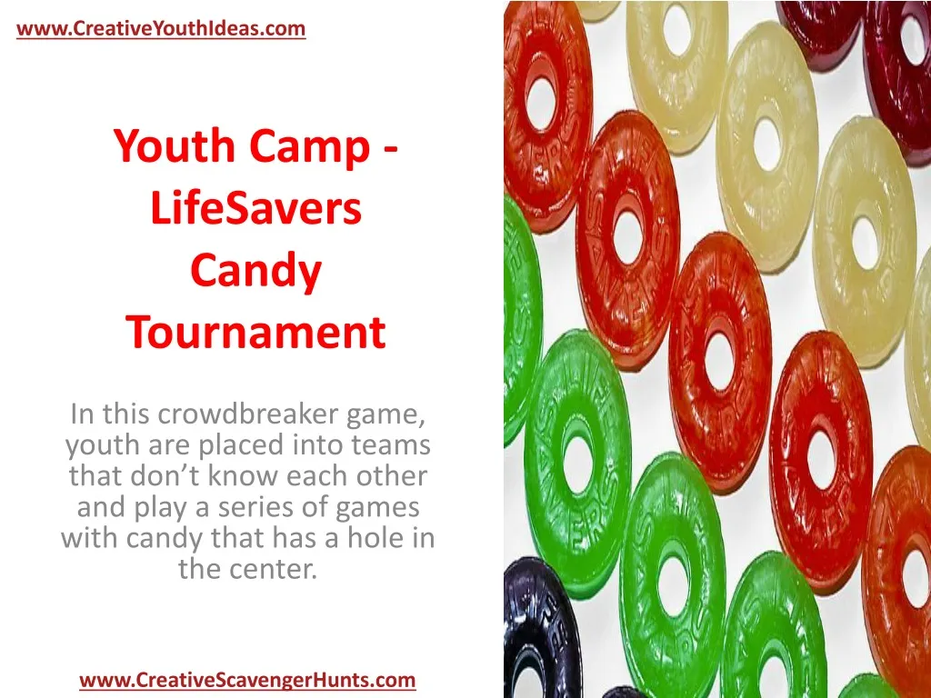 youth camp lifesavers candy tournament