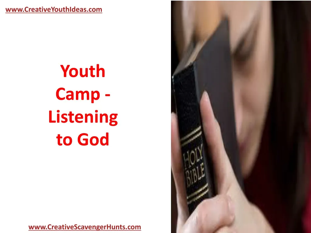 youth camp listening to god