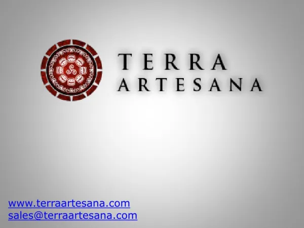 TERRA ARTESANA - Products
