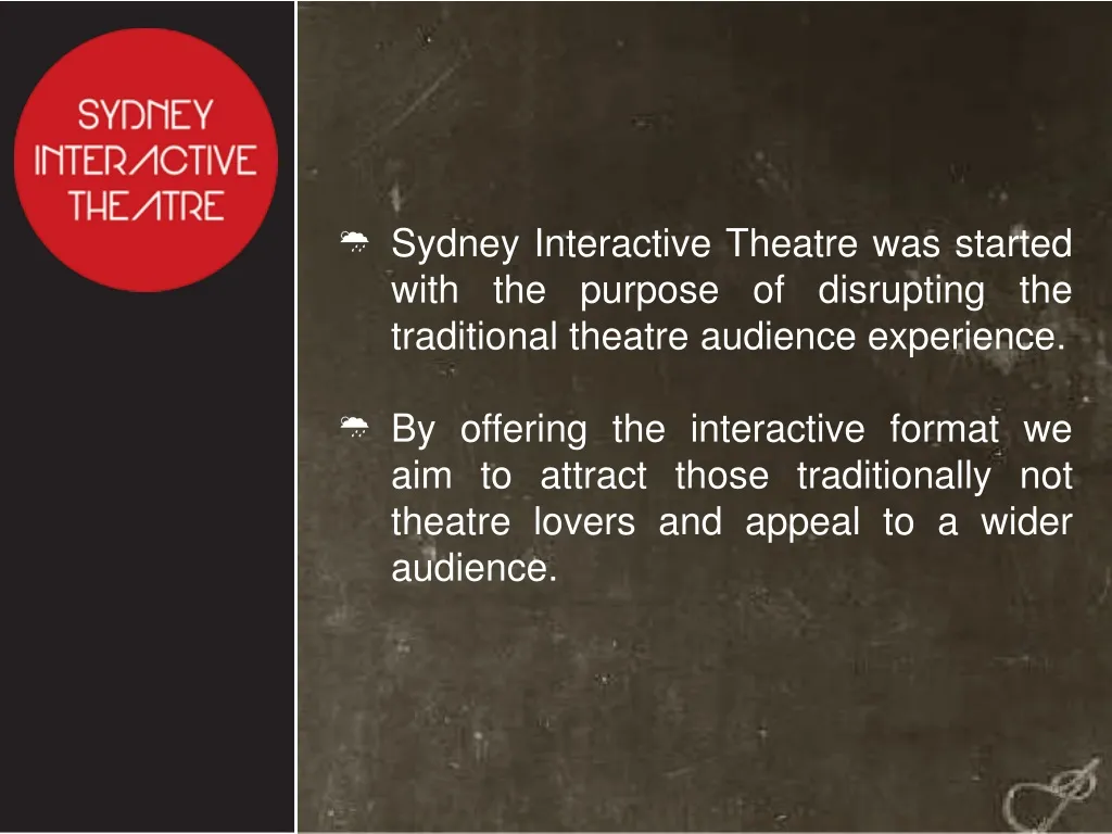 sydney interactive theatre was started with
