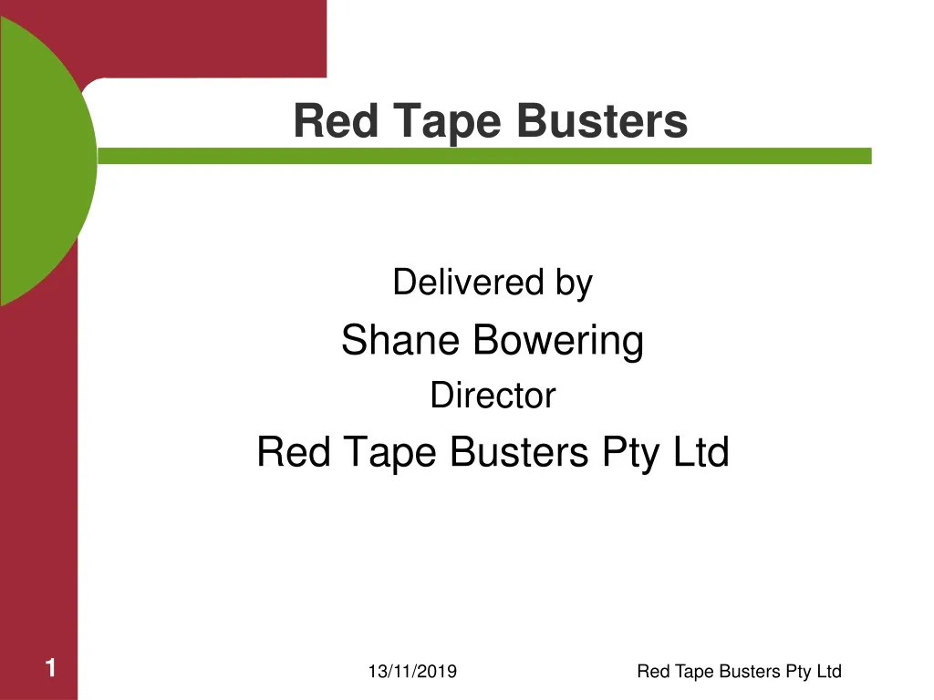 red tape busters