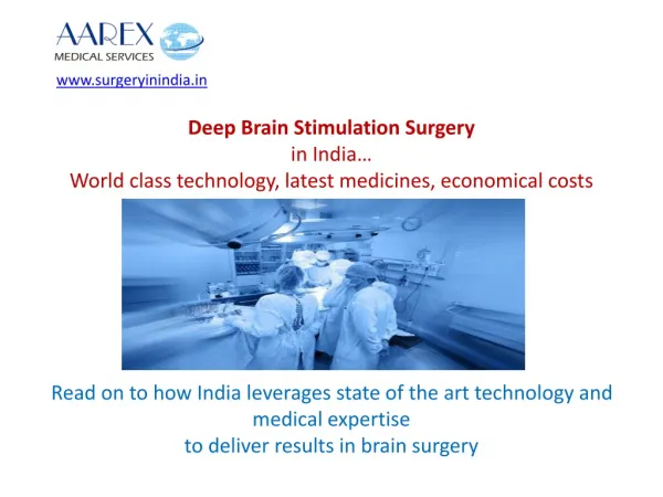 Deep Brain Stimulation Surgery in India