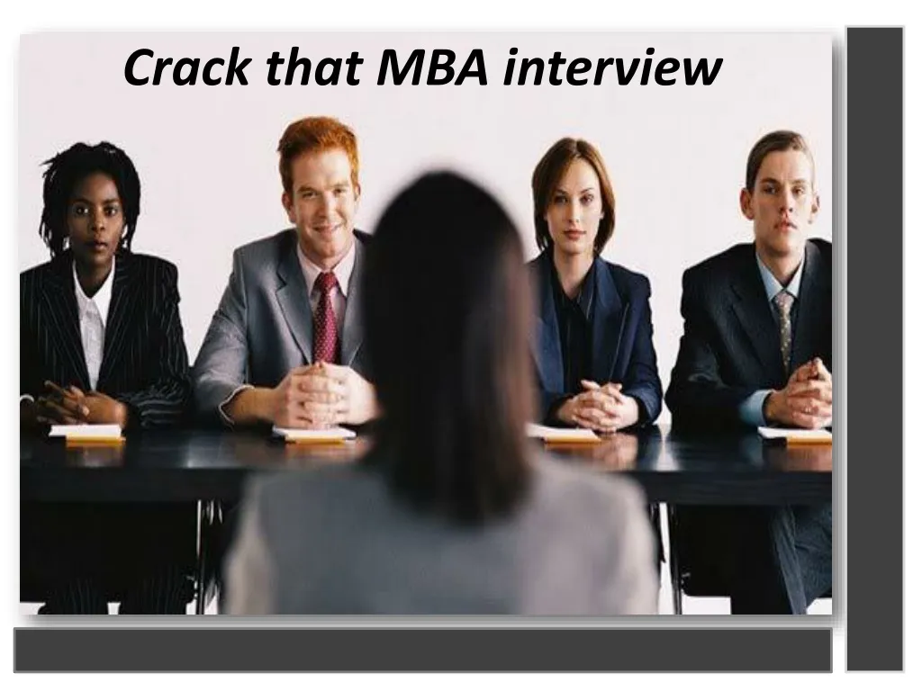 crack that mba interview