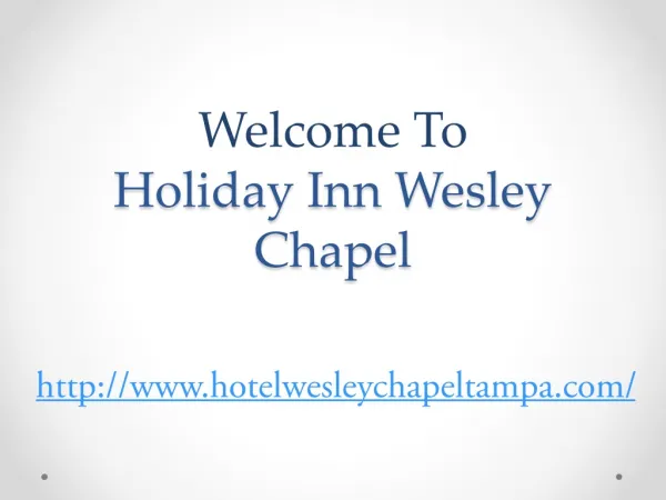 Holiday Inn wesley chapel