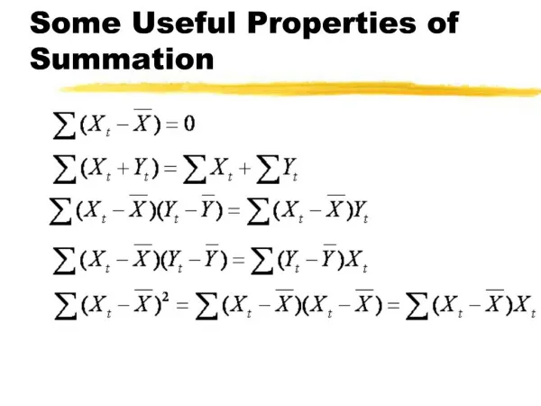 Some Useful Properties of Summation