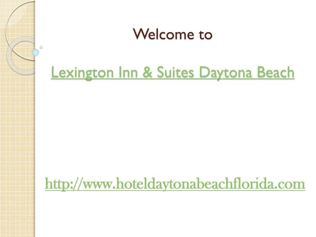 welcome to lexington inn suites daytona beach