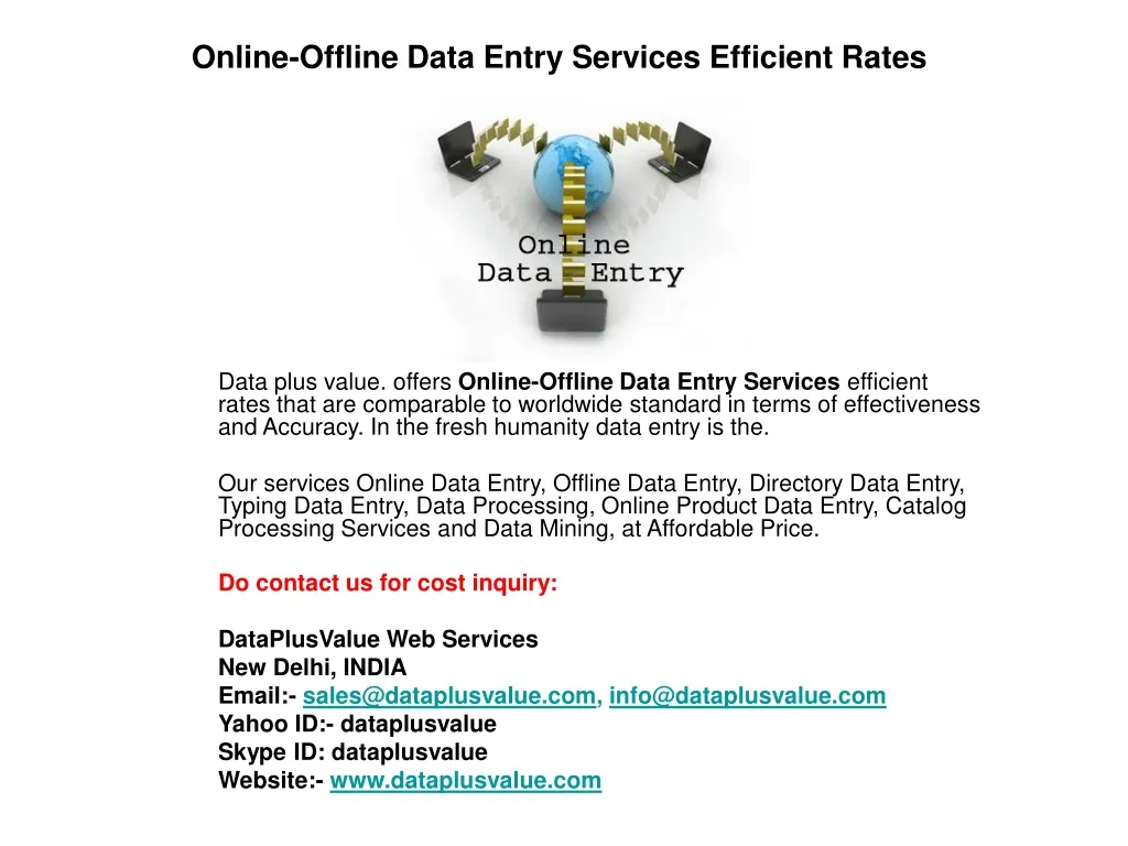 online offline data entry services efficient rates