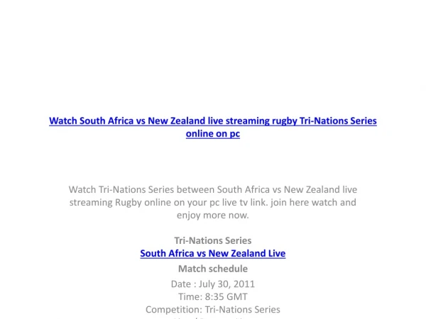 watch south africa vs new zealand live streaming
