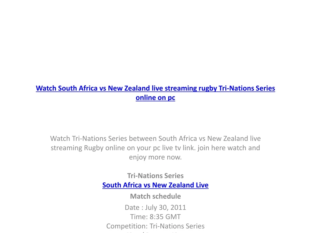 watch south africa vs new zealand live streaming rugby tri nations series online on pc
