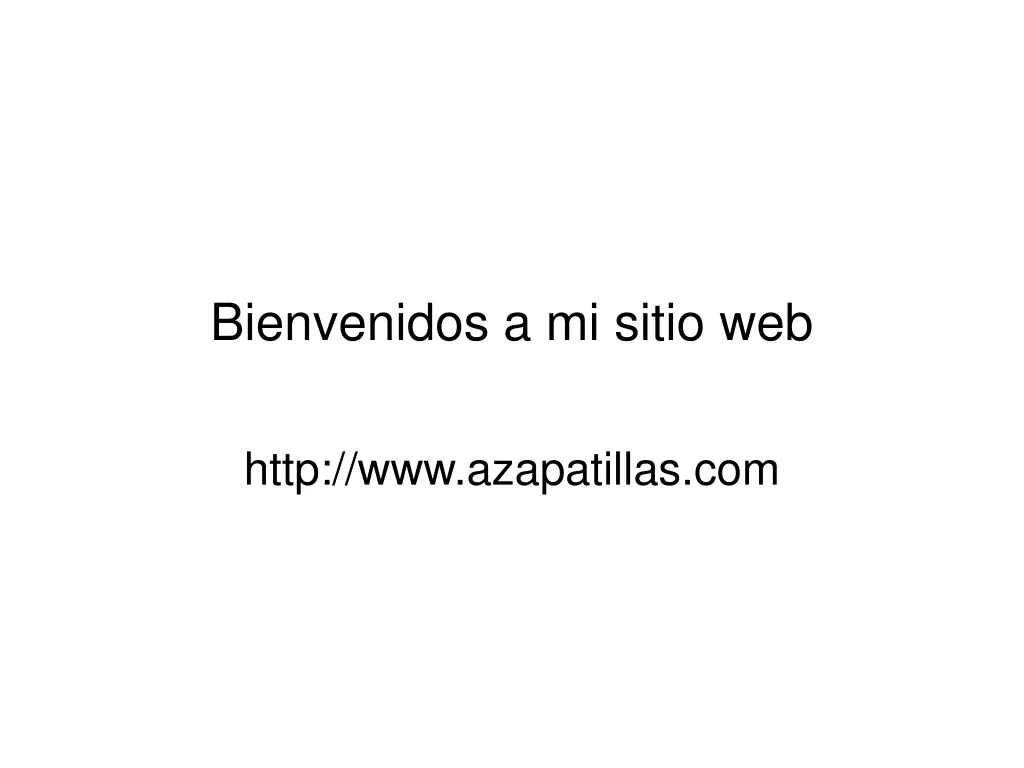 bienvenidos a mi sitio web