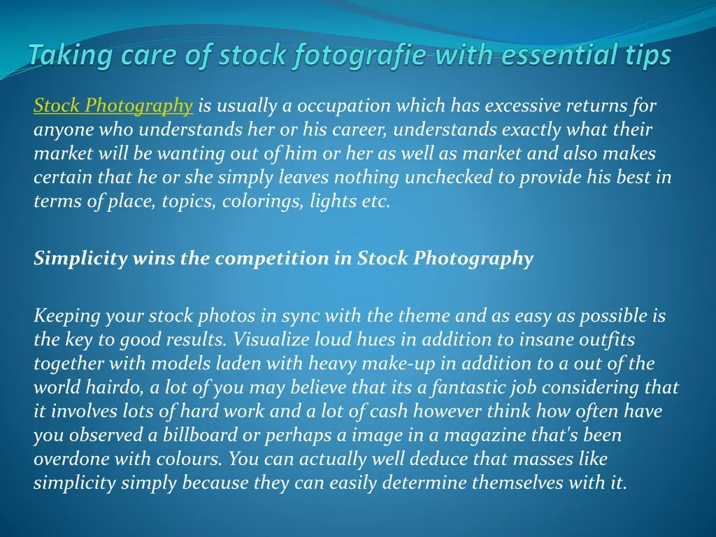 taking care of stock fotografie with essential tips