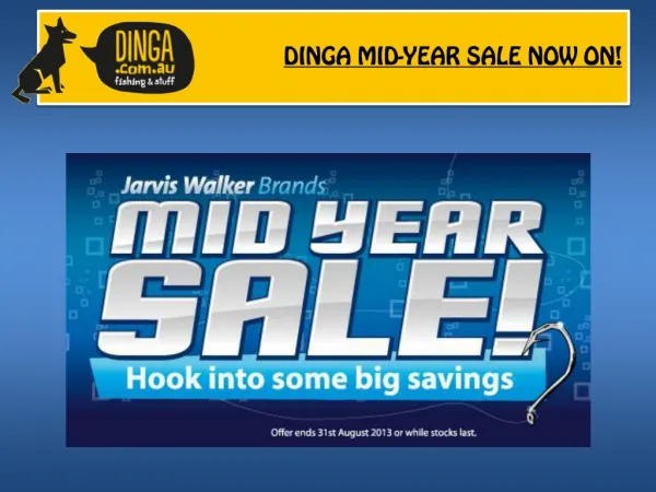 DINGA MID-YEAR SALE NOW ON!