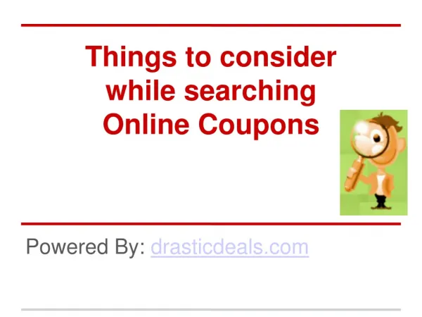 Online Coupon Search