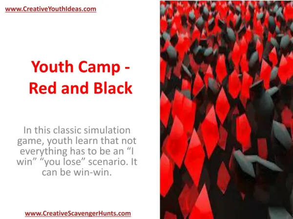 Youth Camp - Red and Black