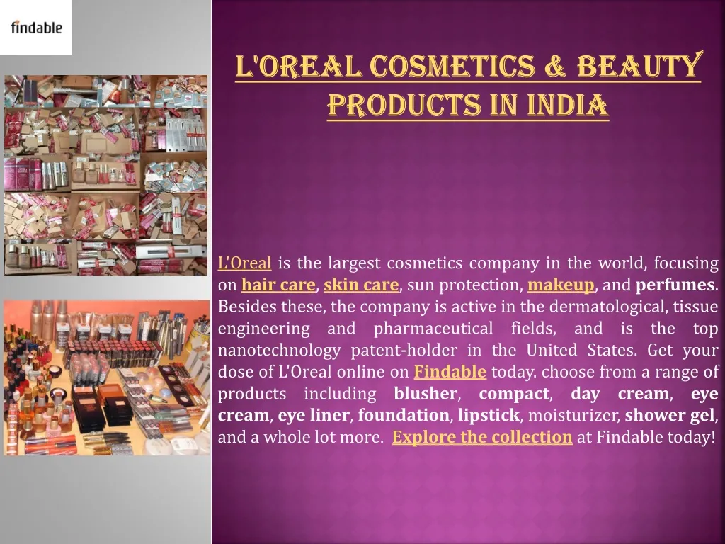 l oreal cosmetics beauty products in india