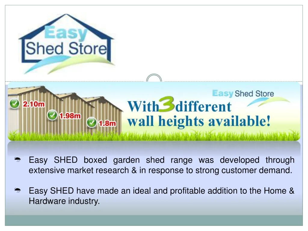 easy shed boxed garden shed range was developed