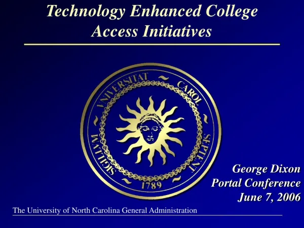 Technology Enhanced College Access Initiatives