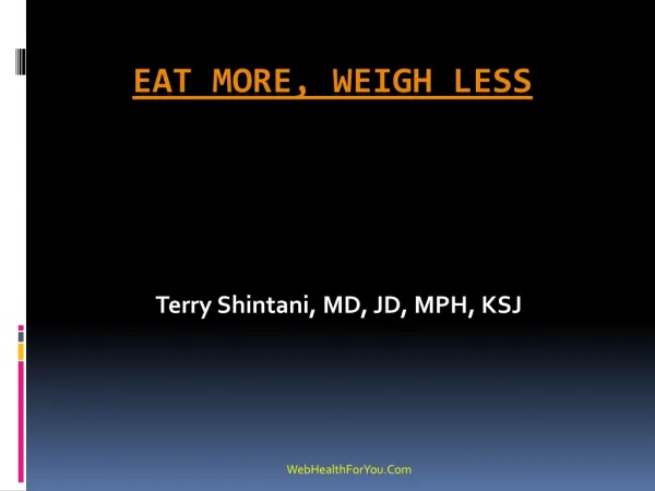 Eat more weigh less Cookbook 2013 (spiral)