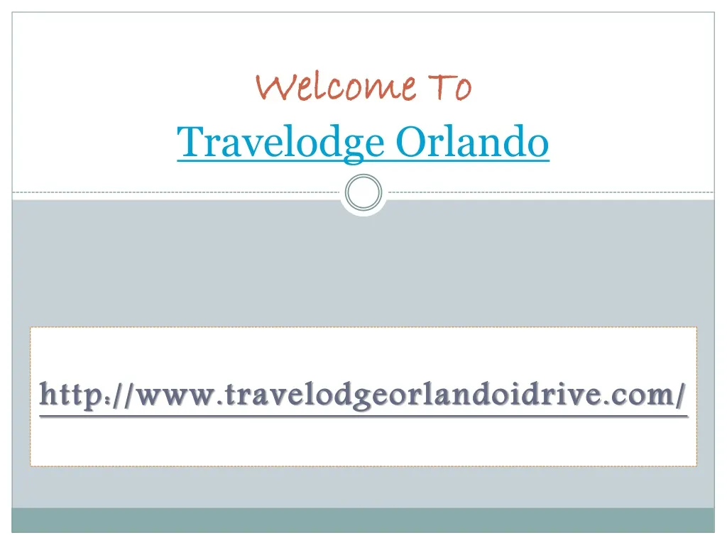 welcome to travelodge orlando