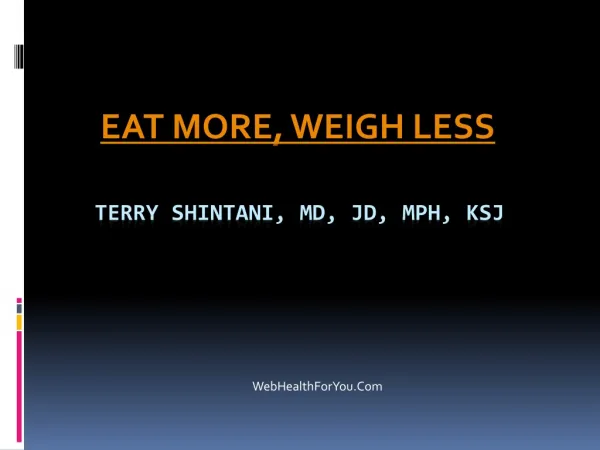 Eat more weigh less Cookbook 2013 (spiral)