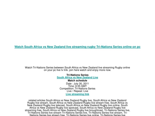 watch south africa vs new zealand live streaming rugby tri-n