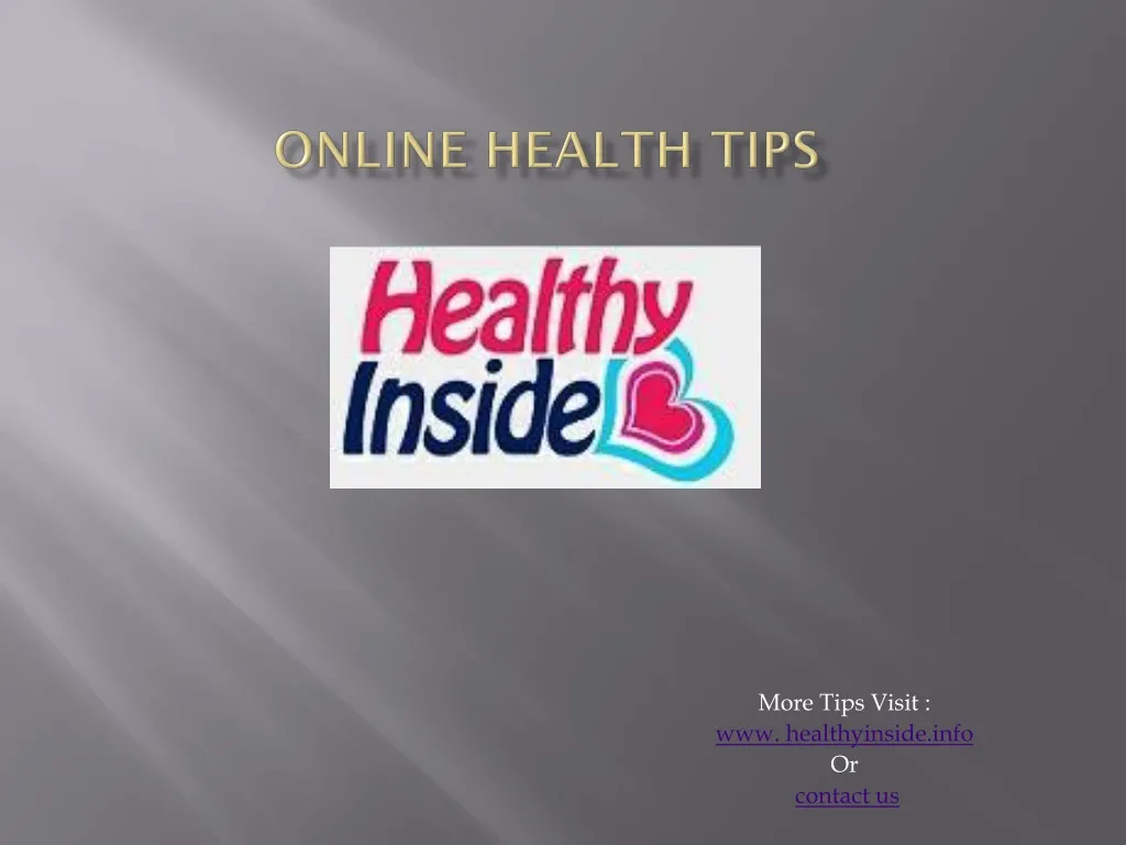 online health tips