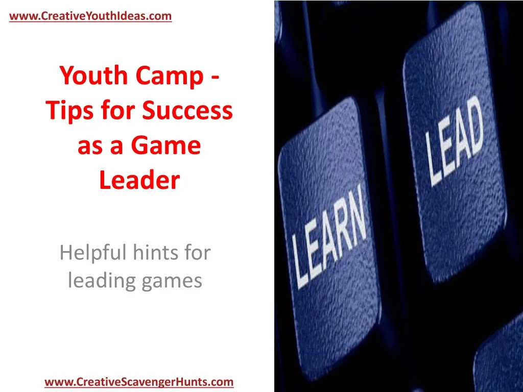 youth camp tips for success as a game leader