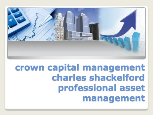 Crown Capital Management Charles Shackelford Professional As