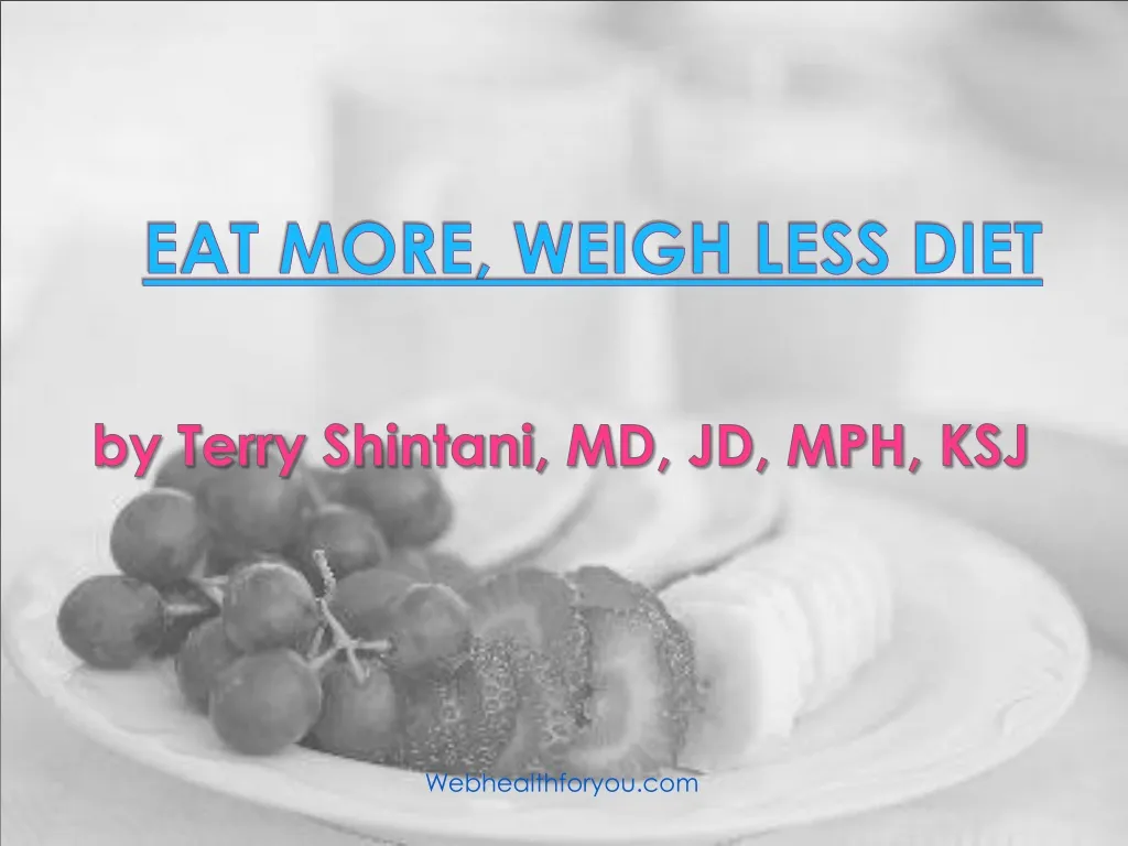 eat more weigh less diet