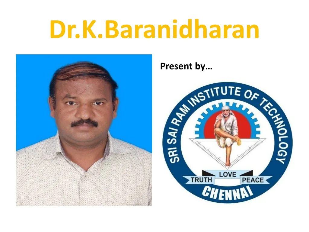 dr k baranidharan