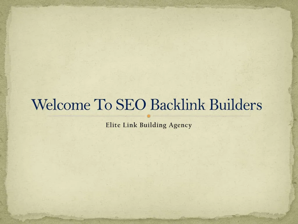 welcome to seo backlink builders
